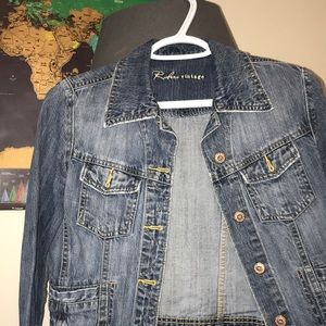 Cropped jean jacket